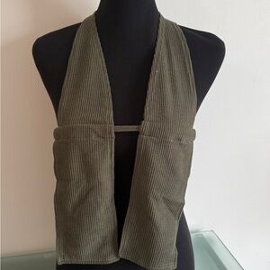 PrettyLittleThing Khaki Halterneck Top